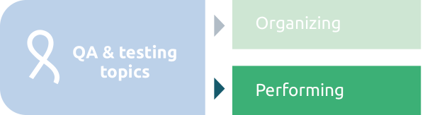 qa testing topics, organizing, performing
